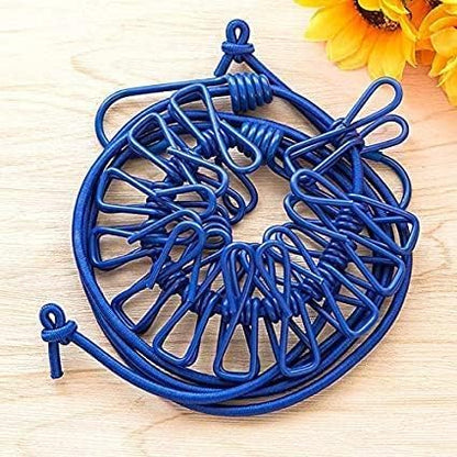 Diyar Mart™ Cloth Drying Rope with Hooks