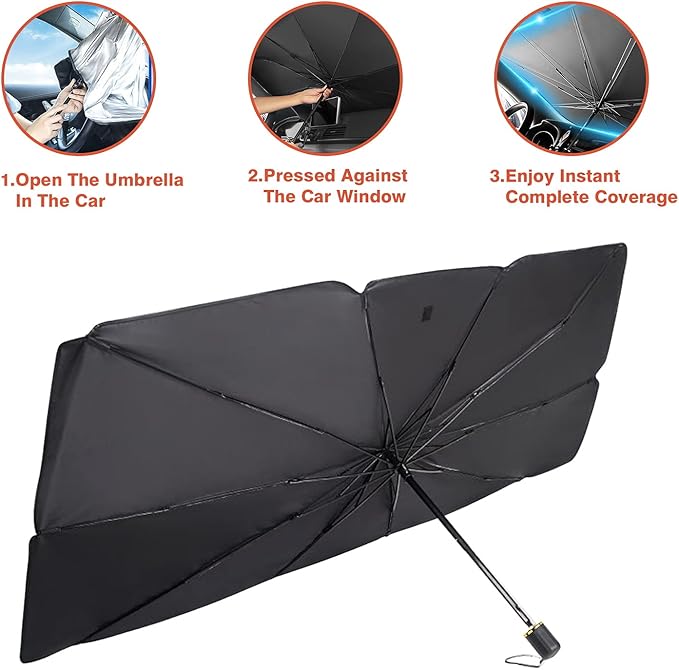 Diyar Mart™ Car Windshield Sun Umbrella